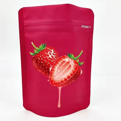 Impression personnalisée en plastique de qualité alimentaire en aluminium, sac debout avec fenêtre et fermeture éclair