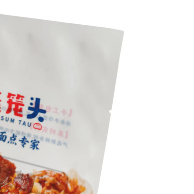 560g Sacoche de bœuf Siomai Matte Blanc Congelé Sacoche à trois côtés congelée Sacoche de conservation fraîche