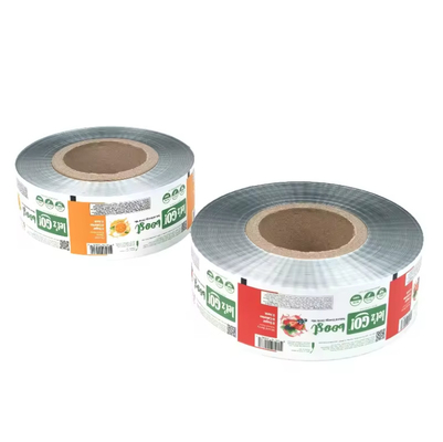 Impression personnalisée Sachet automatique Emballage de qualité alimentaire Plastique stratifié Foil d'aluminium film en rouleau Cookies Emballage alimentaire