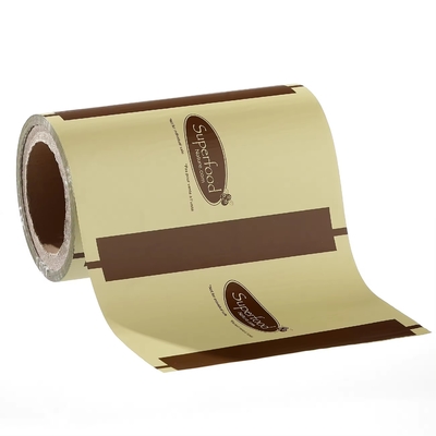 Impression personnalisée Emballage alimentaire flexible Film en rouleau pour les morceaux et les tranches de fromage assaisonnements biscuits biscuits sauce sucrée