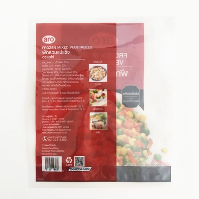 Pour l'emballage alimentaire Sac scellé à trois côtés Sacs d'emballage de fruits et légumes congelés Sacs en plastique sous vide