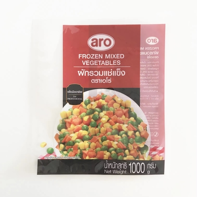 Pour l'emballage alimentaire Sac scellé à trois côtés Sacs d'emballage de fruits et légumes congelés Sacs en plastique sous vide