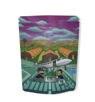 1g 3.5 G 7g imprimé plastique étanche pouch étanche sac anti-odeur sac d'emballage fermeture à glissière sac Mylar comestible