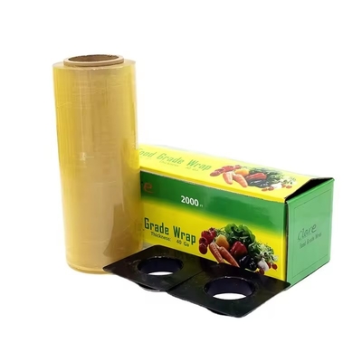 Film adhérent de qualité alimentaire en rouleau de conservation de la fraîcheur des aliments Film adhérent en plastique pour emballage de fruits et légumes frais