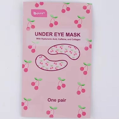 Sac composite en aluminium pur imprimé sur mesure 3 côtés en aluminium scellé par la chaleur sac de papier masque masque sac d'emballage cosmétique