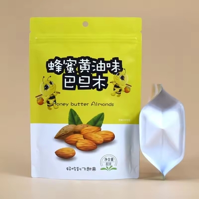 Imprimé sur mesure Biodégradable Foil d'aluminium résistant à l'odorat Emballement de biscuits Papier Kraft Stand Up Ziplock Sacs à sacs