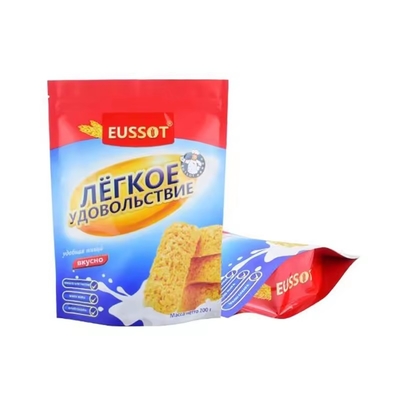 Imprimé sur mesure Biodégradable Foil d'aluminium résistant à l'odorat Emballement de biscuits Papier Kraft Stand Up Ziplock Sacs à sacs