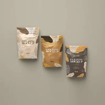 Emballage de qualité alimentaire ré-fermé Sac à dos à fermeture à glissière avec soupape à fermeture à glissière Sac à café