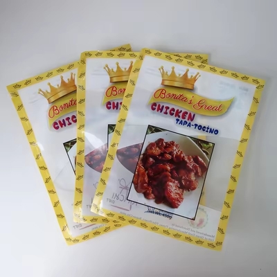 Laminé sur mesure imprimé en plastique transparent Mylar Seafood Emballage sous vide Sac congelé scellé