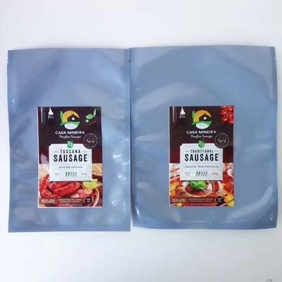 Laminé sur mesure imprimé en plastique transparent Mylar Seafood Emballage sous vide Sac congelé scellé