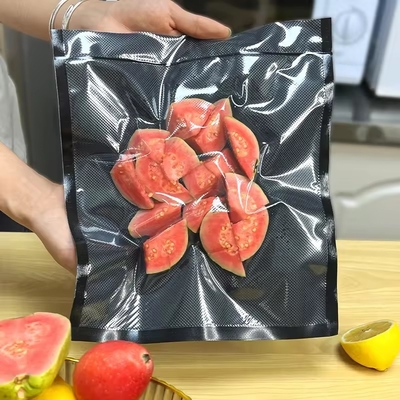 Sacs sous vide texturés et en relief économiseur d'aliments sacs sous vide scellants sacs sous vide transparents/noirs