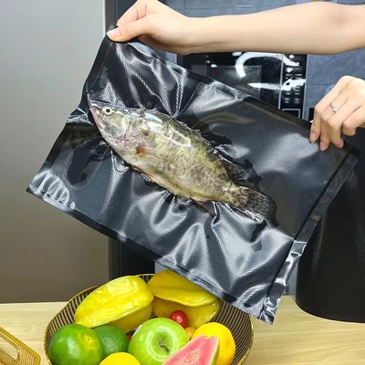 Sacs sous vide texturés et en relief économiseur d'aliments sacs sous vide scellants sacs sous vide transparents/noirs