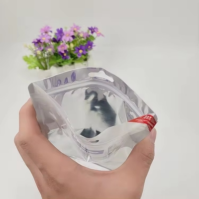 Des sacs à fermeture à glissière Mylar à l' eau de haute qualité, mini sac d'emballage en plastique à trois côtés, sac en papier d' aluminium.