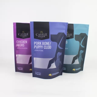 Sacs en plastique à fermeture à glissière imprimés sur mesure Sacoche debout pour chien