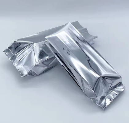 Foil d'aluminium argenté brillant étanché à la chaleur rétro-étanche à l'arrière étanche à l'arrière coussin d'emballage alimentaire sac à grains de café