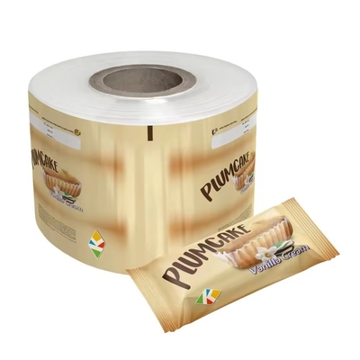 Film d'emballage alimentaire imprimé sur mesure en papier d'aluminium/sachet d'emballage plastique stratifié en rouleau de film plastique pour collation