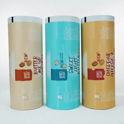 Films à rouleaux imprimés sur mesure pour les noix, les fruits secs, les collations et les machines d'emballage automatiques