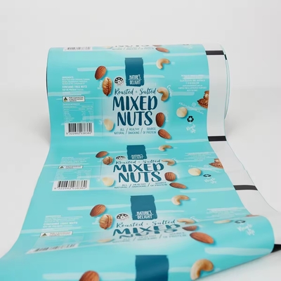 Films à rouleaux imprimés sur mesure pour les noix, les fruits secs, les collations et les machines d'emballage automatiques
