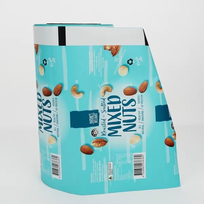 Films à rouleaux imprimés sur mesure pour les noix, les fruits secs, les collations et les machines d'emballage automatiques