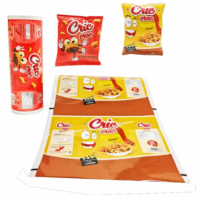 Emballage imprimé en plastique Sachet de stratification à chaud Sacoche de collation alimentaire BOPP PET Aluminium CPP PE Patate Chip Film scellé rouleau