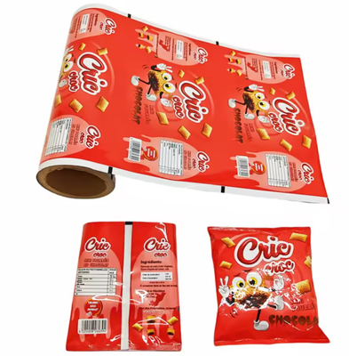Emballage imprimé en plastique Sachet de stratification à chaud Sacoche de collation alimentaire BOPP PET Aluminium CPP PE Patate Chip Film scellé rouleau