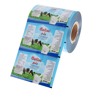 Enveloppe alimentaire en rouleau de film plastique d'aluminium laminé flexible pour emballage en poudre d'épices et de lait