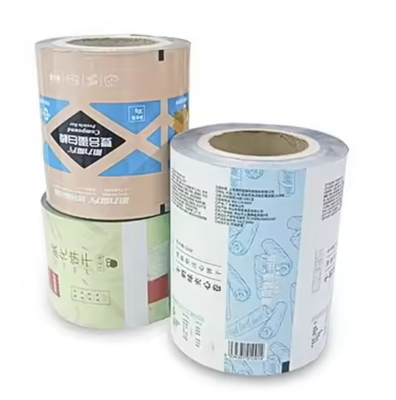 Films d'emballage souples de qualité alimentaire, rouleaux imprimés sur mesure, rouleaux d'emballage résistant à l'humidité, film de stratification en plastique