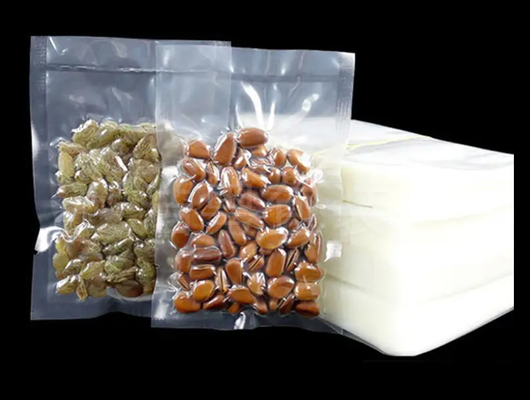 Laminé à l'épreuve des fuites, de qualité alimentaire, en nylon transparent, poisson, fruits de mer, emballage en plastique, joint thermique, joint sous vide, sac de joint