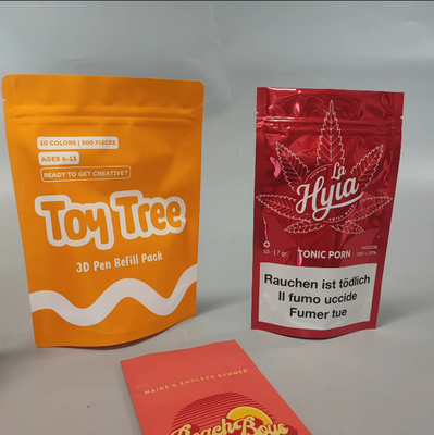 Sachet cosmétique en feuille d'aluminium imprimé sur mesure Mylar Trois côtés sachet pour masque fécal Emballage sac Mylar