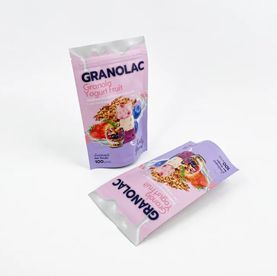 Logo personnalisé Doy Pack Stand Up Pouch Food Flexible Packaging Bag Fabricant Fermeture à glissière Poches debout
