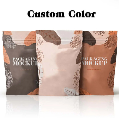 Chips résistant à l'humidité à l'odeur biscuits collations sacs alimentaires sacs Kraft papier debout sacs fermeture à glissière pour sacs d'emballage de café