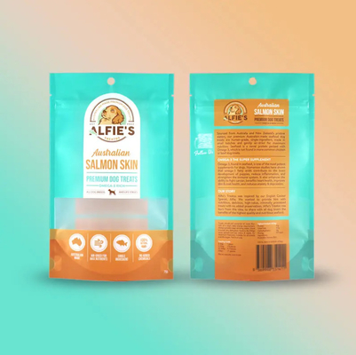 Conception personnalisée Emballage Fermeture à glissière Sacoche en plastique Emballage Sacoche Logo Pet Snack Food Dog Treat Cat Plastic Pet Snack Bag