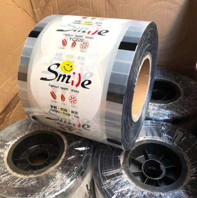Ruloir d'emballage de tasse de thé Boba claire en plastique Film d'étanchéité à bulles Pour le café Vin Soude Eau minérale Whisky