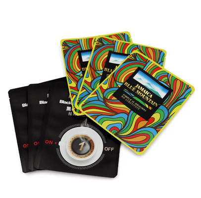 Sachet anti-humidité en feuille d'aluminium de qualité alimentaire sur mesure 3 sacs à joints côte à côte Petit sachet poudre de thé sac d'emballage