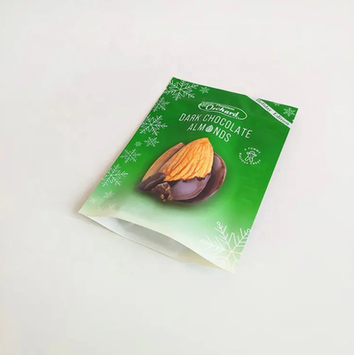 Impression personnalisée Sacoche debout Fermeture à glissière Noix Package Snack en plastique Amandes Noix de cajou Sacs d'emballage