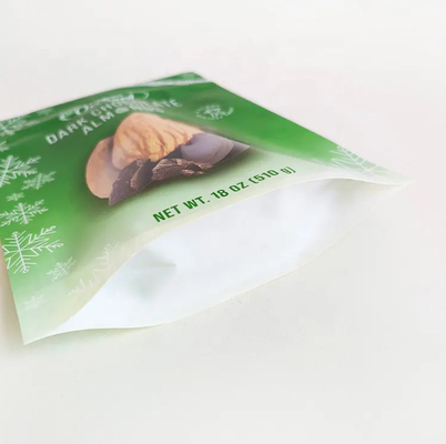 Impression personnalisée Sacoche debout Fermeture à glissière Noix Package Snack en plastique Amandes Noix de cajou Sacs d'emballage