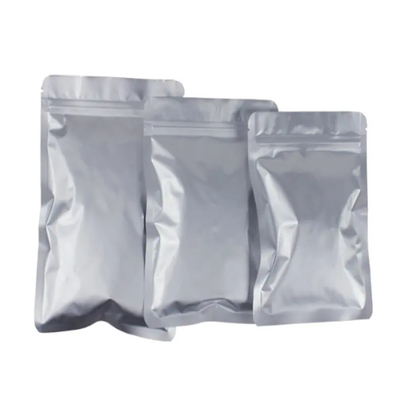 Hotsale de qualité alimentaire étanche à nouveau en plastique fermeture à glissière sac en argent Mylar fermeture à glissière verrouillage Emballage imprimer sac d'aluminium sur mesure