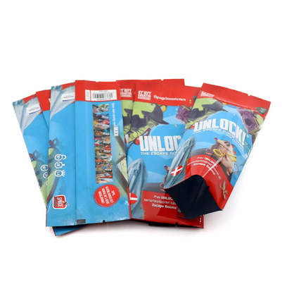 3 Sceaux latéraux Impression personnalisée Emballage de collations Sac en plastique étanche à la chaleur Sachet / Sac en plastique scellé à l' arrière