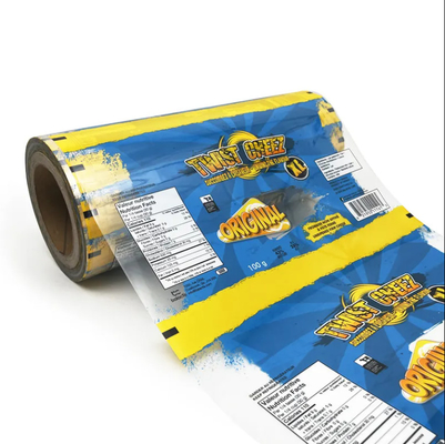 Imprimé sur mesure Bopp PET CPP PE film stratifié métallisé rouleau d'emballage flexible collations bonbons pizza nourriture film plastique