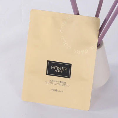 Petit sachet d'échantillon cosmétique en feuille d'aluminium 3 côtés scellé sac à sacoche plat pour la crème de lotion de soins de la peau