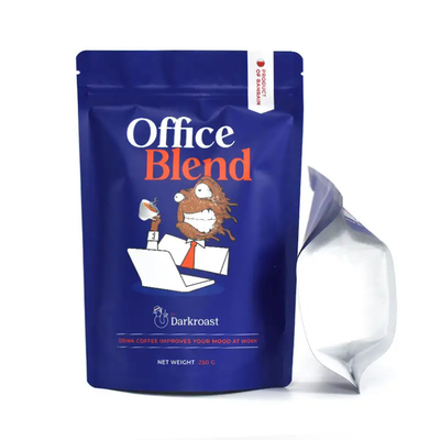 Conception personnalisée Imprimé anti-odeur 100g 500g Stand Up Poche fermeture à glissière Sachet Suppléments de lactosérum Café Emballage Mylar Sac