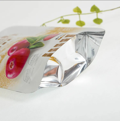 Impression personnalisée Matte Foil d'aluminium Sachet en plastique Emballage alimentaire Fruit Doypack sac fermeture éclair Stand up sacs alimentaires