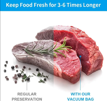 Tailles personnalisées et imprimante disponible pour la poche d'emballage sous vide à haute barrière et résistance à la perforation