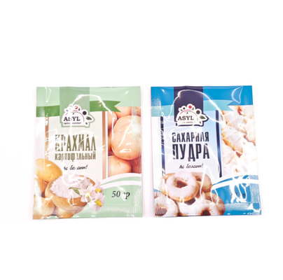 Fabricant en gros Sacoche imprimée sur mesure de haute qualité Sac à joints à trois côtés Snacks Sac d'emballage pour les collations Bonbons sucre
