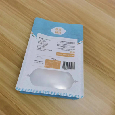 Vente en gros personnalisée 300g 500g Flat Bottom Side Gusset Poche étanche Noix alimentaires collations Sac d'emballage avec fermeture à glissière
