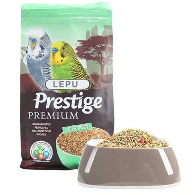 Impression personnalisée du logo Eco Friendly Side Gusset Ziplock en plastique sec Chien, chat, poisson, nourriture pour animaux de compagnie Sac à fond plat Emballage alimentaire pour oiseaux sauvages