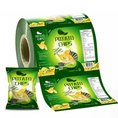 Emballage automatique Film plastique biodégradable Chips Film en rouleau Sachet Film plastique pour collation