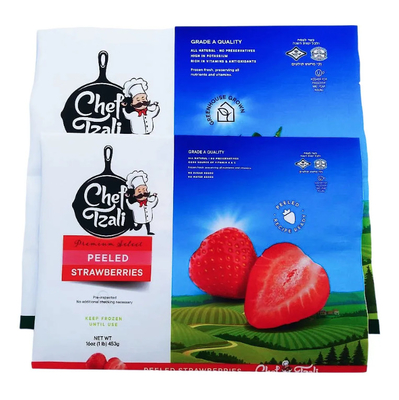 Vente à chaud Sacoche sous vide étanche à la chaleur avec logo personnalisé pour fruits congelés légumes lait sucre aliments pour animaux de compagnie gelée stockage emballage alimentaire