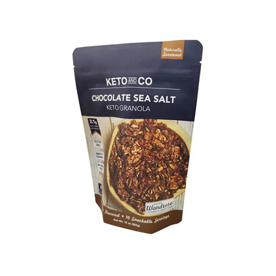 Pour les produits alimentaires à l'épreuve de l'humidité Mylar Stand Up Pouch BOPP Sac d'emballage en plastique pour l'impression en gravure de chocolat à base de noix