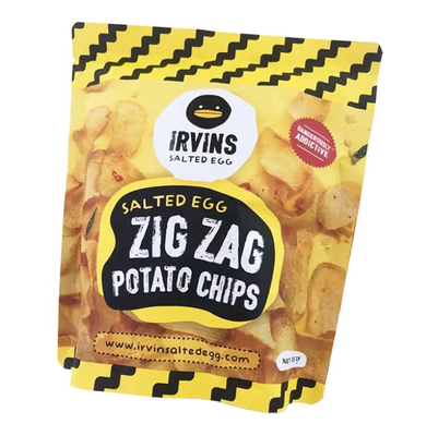 Emballage de chips de pomme de terre personnalisation Fermeture à glissière en aluminium plastique emballage alimentaire sac à main pour les chips collation